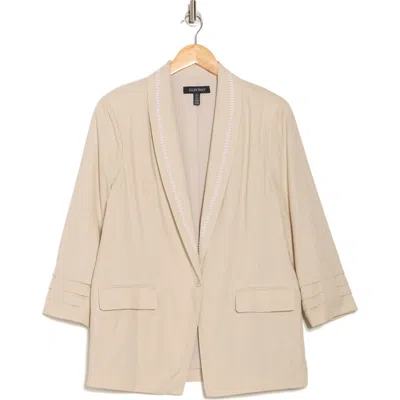 Ellen Tracy Stitched Shawl Collar Blazer