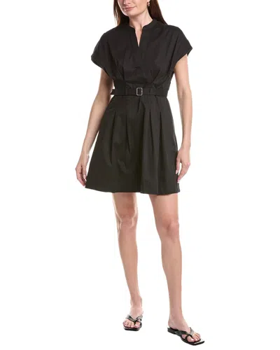 Ellen Tracy Stretch Twill Dress In Black