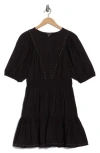 Ellen Tracy Stud Tiered Dress In Black