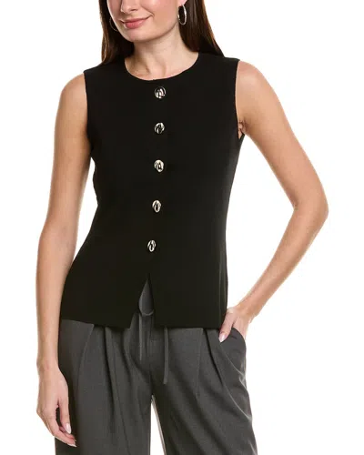 Ellen Tracy Sweater Vest In Black