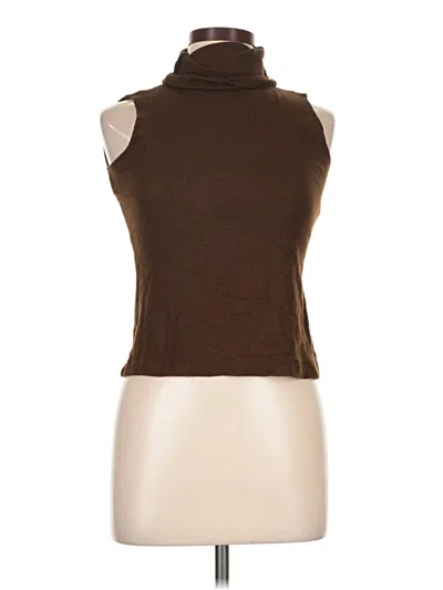 Pre-owned Ellen Tracy Sweater Vest In Brown