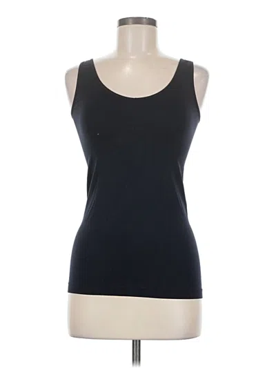 Pre-owned Ellen Tracy Tank Top Black Strapless Neckline Tops