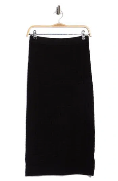 Ellen Tracy Textured Sweater Skirt In Animal Print