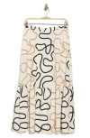 Ellen Tracy Tiered Pull-on Midi Skirt In Marshmallow Rope