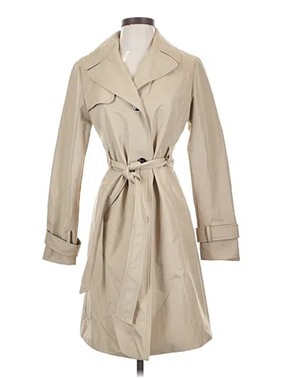 Pre-owned Ellen Tracy Trenchcoat In Tan