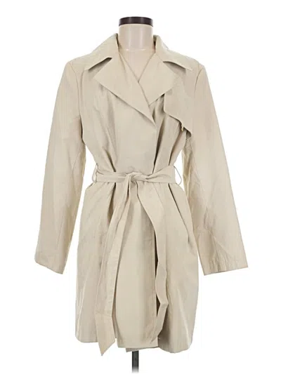 Pre-owned Ellen Tracy Trenchcoat In Tan