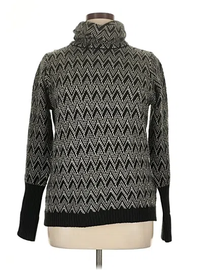Pre-owned Ellen Tracy Turtleneck Sweater In Black