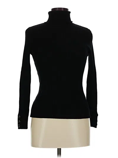 Pre-owned Ellen Tracy Turtleneck Sweater In Black