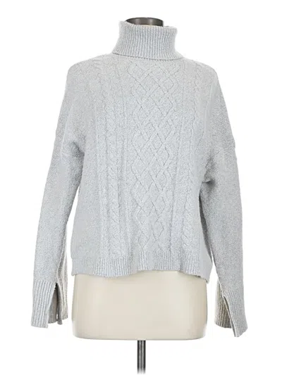 Pre-owned Ellen Tracy Turtleneck Sweater In Gray