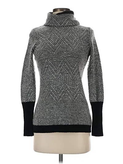 Pre-owned Ellen Tracy Turtleneck Sweater In Gray