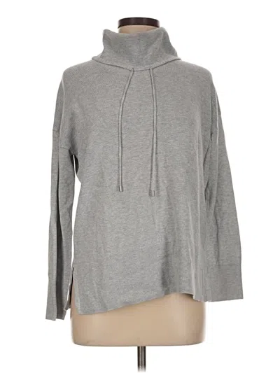 Pre-owned Ellen Tracy Turtleneck Sweater In Gray