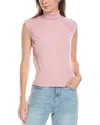 Ellen Tracy Mock Neck Sleeveless Sweater In Pink