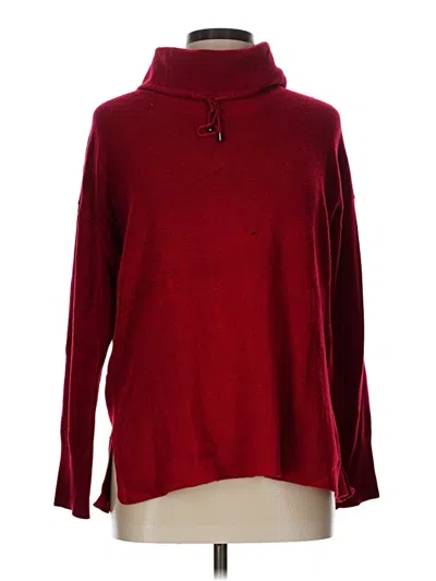 Pre-owned Ellen Tracy Turtleneck Sweater In Red