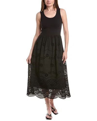 Ellen Tracy Twofer Dress In Black