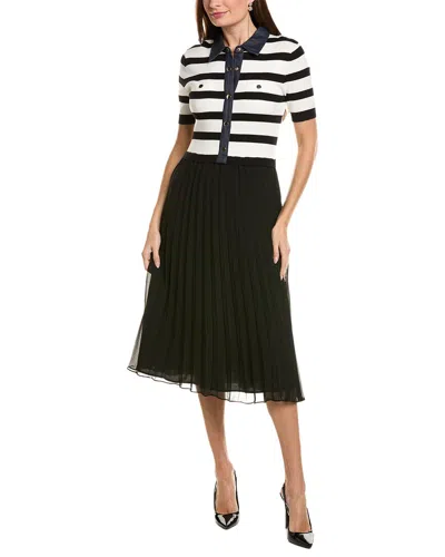 Ellen Tracy Twofer Dress In Black