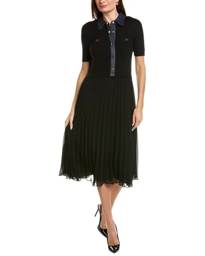 Ellen Tracy Twofer Dress In Black