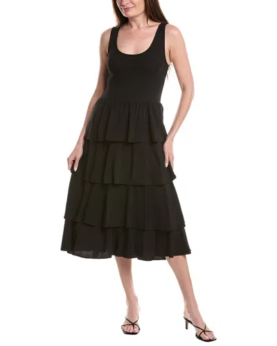 Ellen Tracy Twofer Tiered Dress In Multi