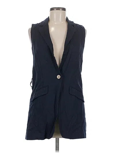 Pre-owned Ellen Tracy Vest In Blue