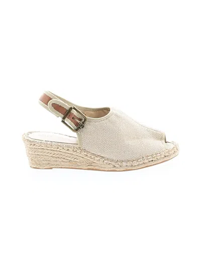 Pre-owned Ellen Tracy Wedges In White