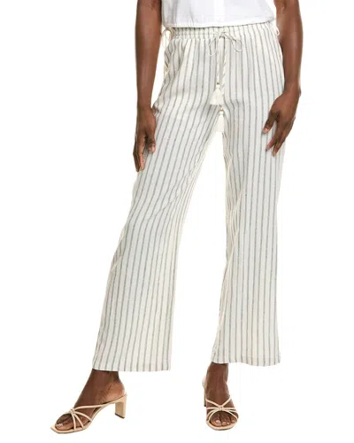 ELLEN TRACY ELLEN TRACY WIDE LEG LINEN-BLEND PANT