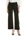Ellen Tracy Sailor Wide Leg Pull-on Pants In Black