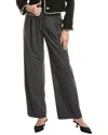 Ellen Tracy Wide Leg Pant In Gray