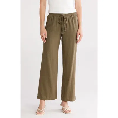 Ellen Tracy Wide-leg Pants In Green