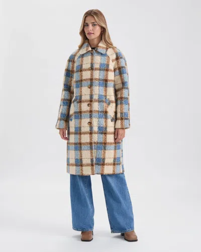 Ellen Tracy Women's Balmacaan Coat In Multi