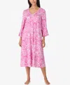 Ellen Tracy Women's Below Elbow Midi Lounger In Pink
