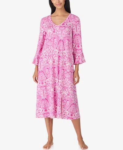 Ellen Tracy Women's Below Elbow Midi Lounger In Pink