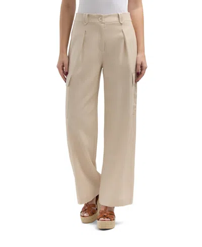 ELLEN TRACY WOMEN'S BUTTON FRONT CARGO POCKET PANT