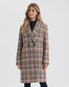 Ellen Tracy Women's Faux Wool Classic Coat In Multi