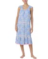 Ellen Tracy Women's Flutter-sleeve Midi Nightgown