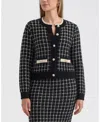 Ellen Tracy Women's Open Front Cardigan Sweater In Black