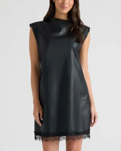 Ellen Tracy Women's Padded Shoulder Short Dress In Black