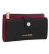 Ellen Tracy Women's Pebble Grain Snap Coin Clutch Wallet In Black In Black