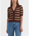 Ellen Tracy Women's Short Sleeve Crochet Cardigan In Multi