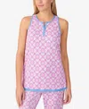 Ellen Tracy Women's Sleeveless Crop Pajama Set In Multi