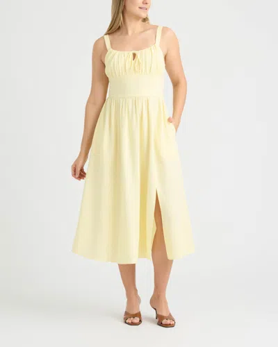 Ellen Tracy Women's Sleeveless Maxi Dress In Yellow