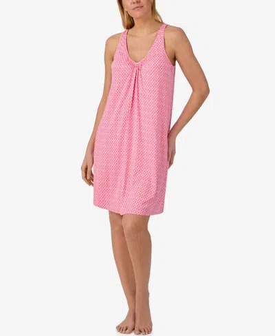 Ellen Tracy Women's Sleeveless V-neck Short Chemise In Pink