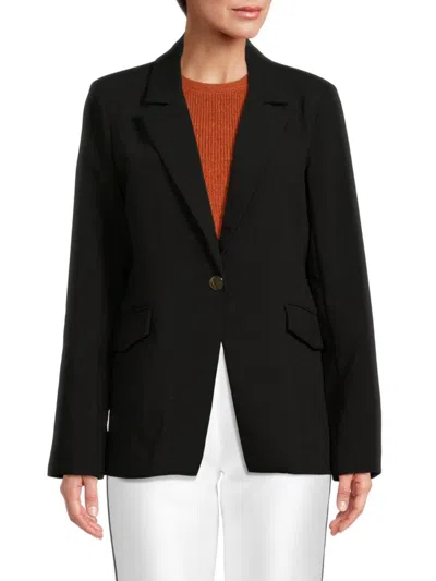 Ellen Tracy Women's Solid Blazer In Black