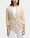 Ellen Tracy Women's Tailored Linen-blend Blazer In White