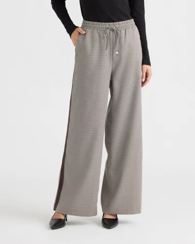 Ellen Tracy Women's Tape Detail Pant In Animal Print