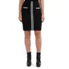 Ellen Tracy Women's Textured Skirt With Contrast Rib Trim In Black