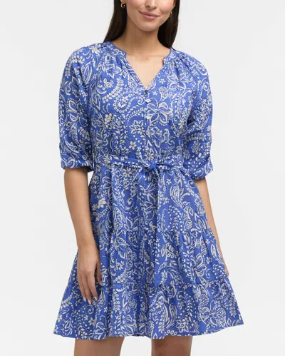 Ellen Tracy Women's Tiered Floral Belted Dress In Multi
