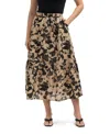 Ellen Tracy Midi Skirt In Multi