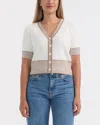 Ellen Tracy V-neck Sweater In Multi