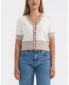 Ellen Tracy V-neck Sweater In White
