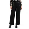 Ellen Tracy Sailor Wide Leg Pull-on Pants In Black