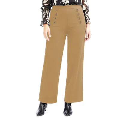 ELLEN TRACY WOMEN'S WIDE LEG PANT WITH BUTTON DETAIL